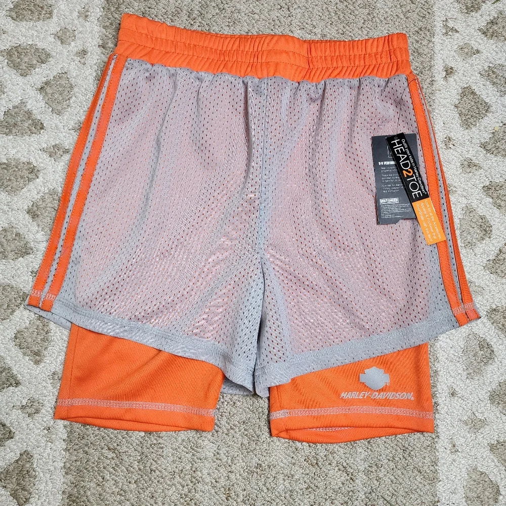 Harley-Davidson Outfit Baseball Top & Shorts Boys 8/10